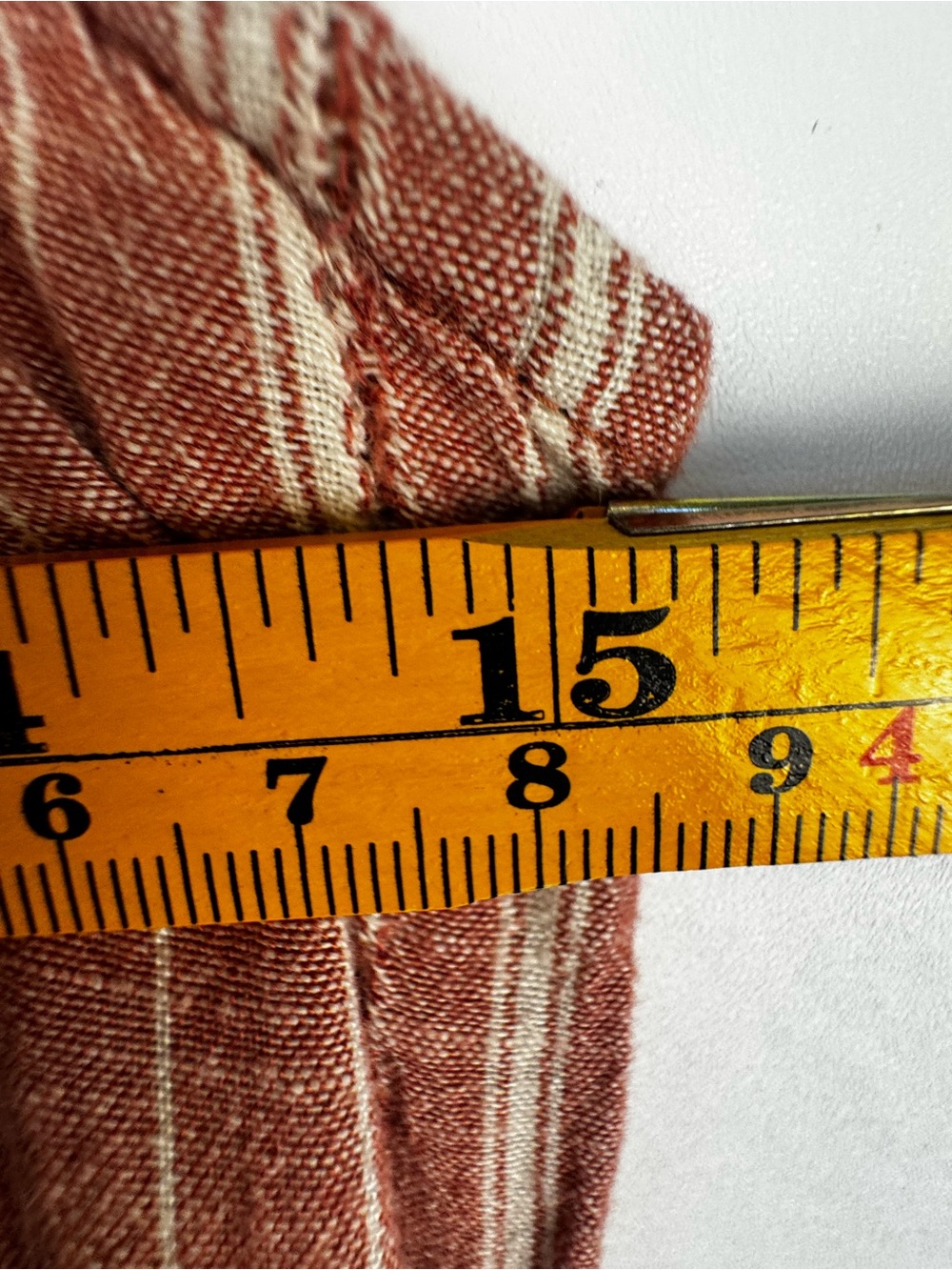 Old Navy Rust Striped Linen Blend Maxi Dress Medium Boho Cottagecore Summer - Picture 13 of 14